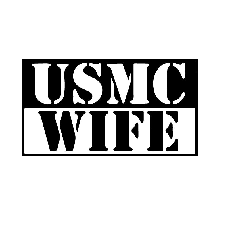 USMC Marine Wife Standard Decal Sticker