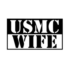 USMC Marine Wife Standard Decal Sticker