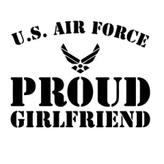 US Air Force Proud Girlfriend Decal Sticker