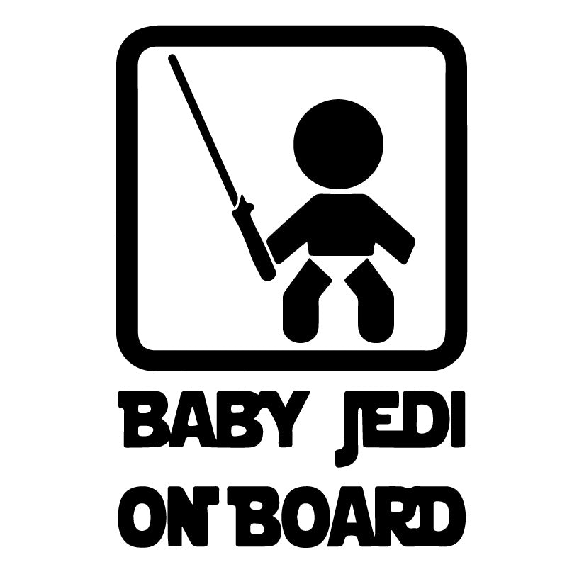 Baby Jedi Star Wars Baby on Board Decal Sticker