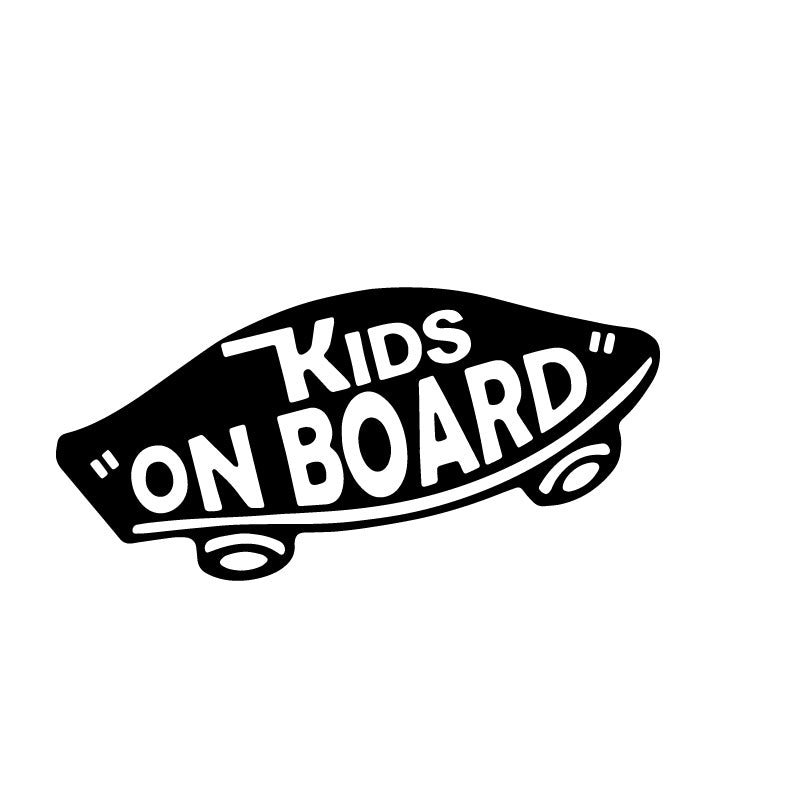 Kids on Board Skateboard Decal Sticker
