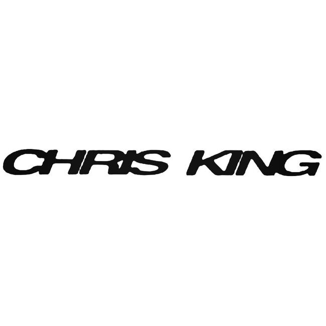 Chris King Long Cycling Logo Sticker Decal