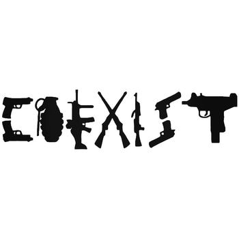 Coexist Guns Weapons Sticker Logo Sticker Decal