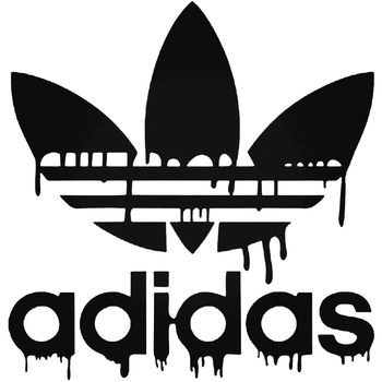 Adidas Dripping Blood Logo Sticker Decal