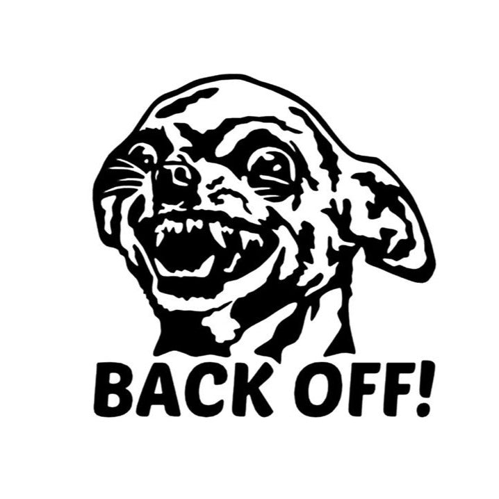 Chihuahua Back Off Decal Sticker
