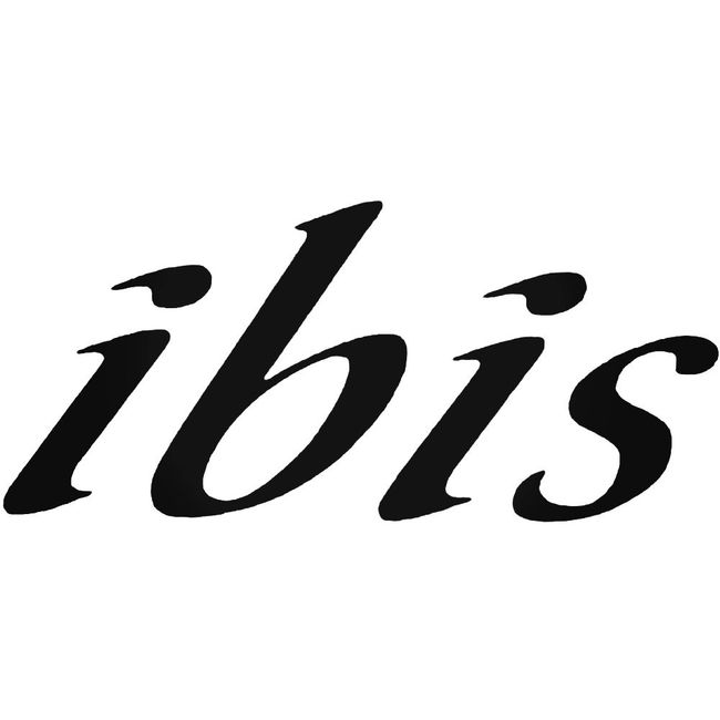 Ibis Bikes Text Cycling Logo Sticker Decal