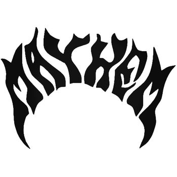 Mayhem Surfboards Surfing Logo Sticker Decal