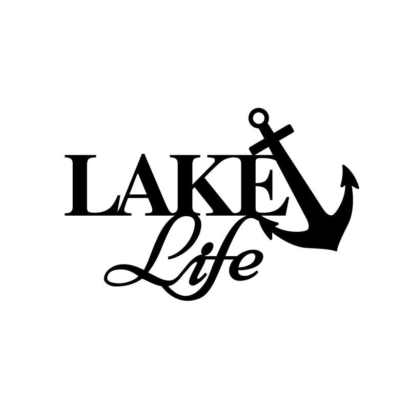 Lake Life Car Sticker Decal