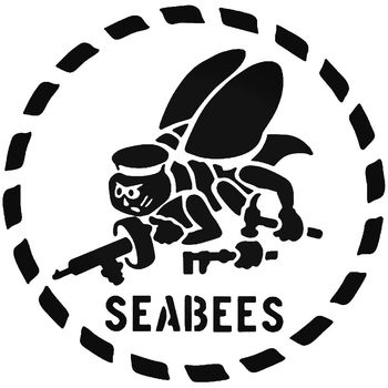 Military Navy Seabees Logo Sticker Decal