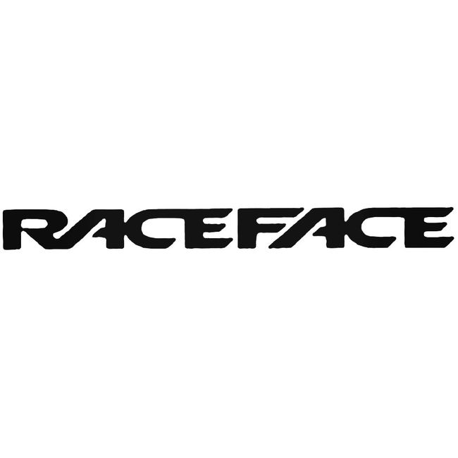 Race Face Text Cycling Logo Sticker Decal