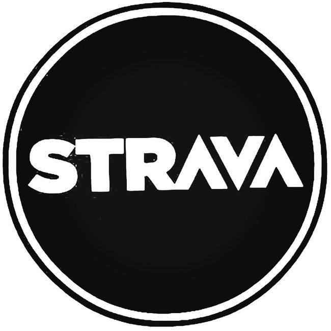 Strava Circle Cycling Logo Sticker Decal