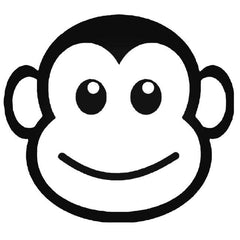 Aap Gezicht Decal Sticker