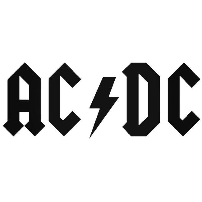 Ac Dc 1 Decal Sticker