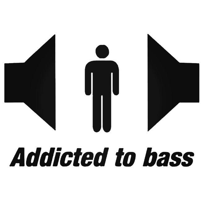 Addicted To Bass Decal Sticker