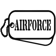 Air Force Military Tags Decal Sticker