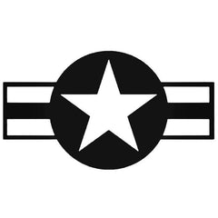 Air Force Star Decal Sticker