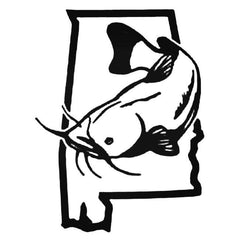 Alabama Catfish Style 2 Decal Sticker
