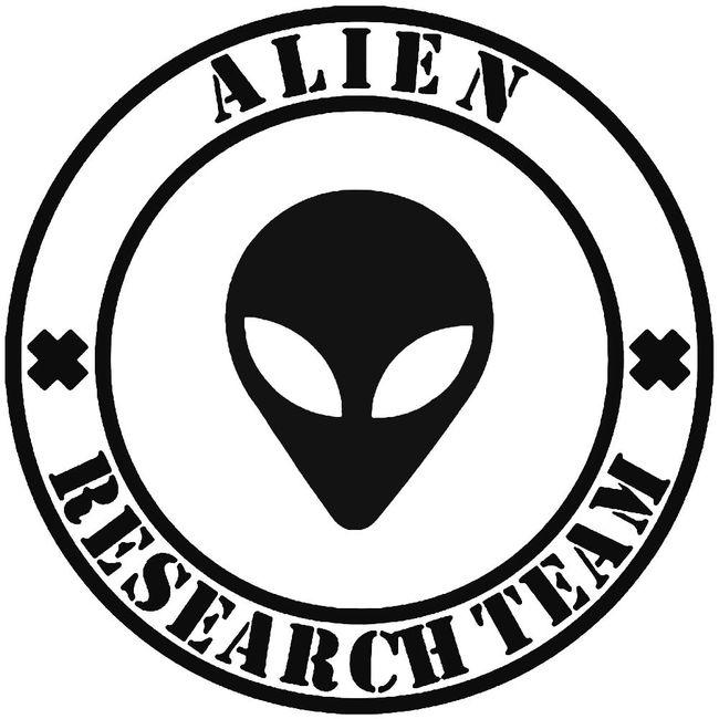 Alien Reserach Team Ufo Decal Sticker
