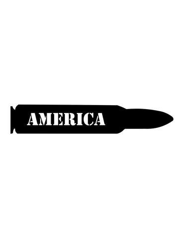 America Bullet Decal Sticker