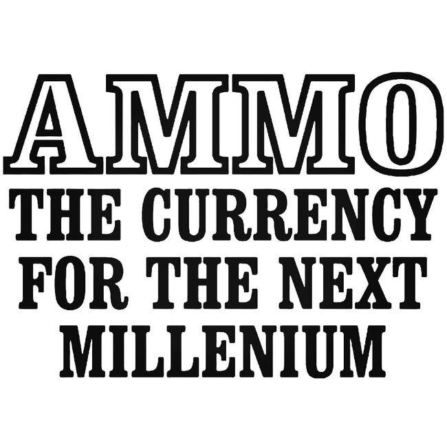 Ammo Currency Gun Decal Sticker