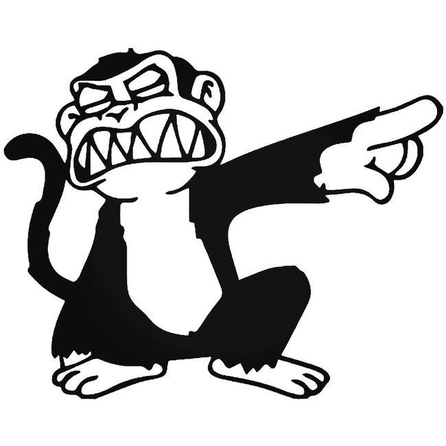 Angry Monkey Jdm Japanese Decal Sticker