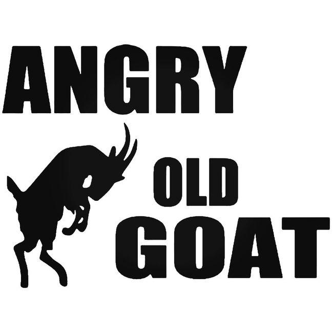 Angry Old Goat Decal Sticker