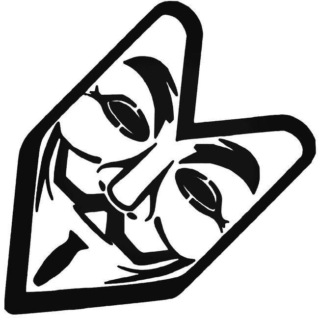 Anon Sticker Anonymous 2 Decal Sticker – Decalfly