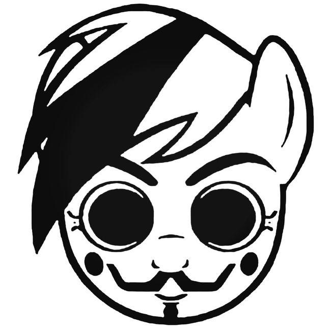 Anonymous Brony My Little Pony Decal Sticker – Decalfly