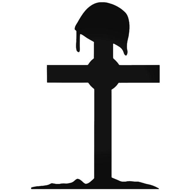 Army Cross Symbolic Decal Sticker
