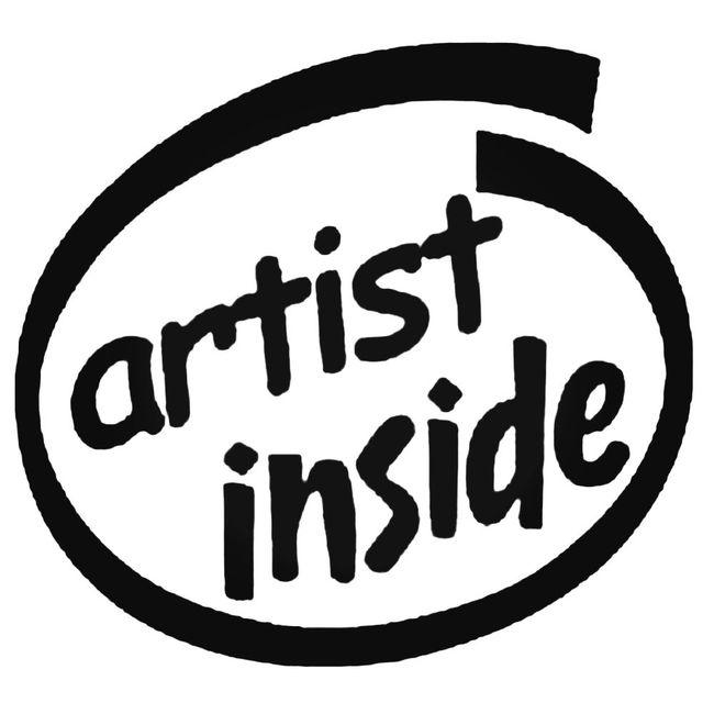 Artist Inside Decal Sticker