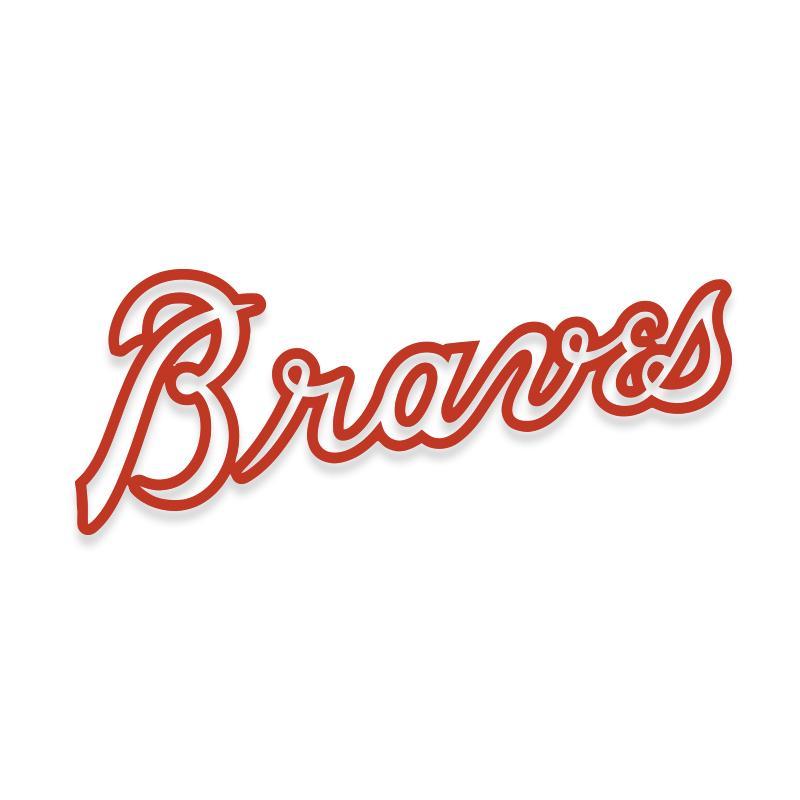 Atlanta Braves Logo - Static Cling at Sticker Shoppe