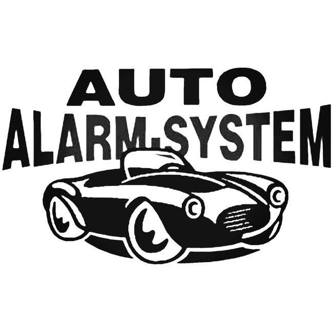 Auto Alarm System Aftermarket Decal Sticker