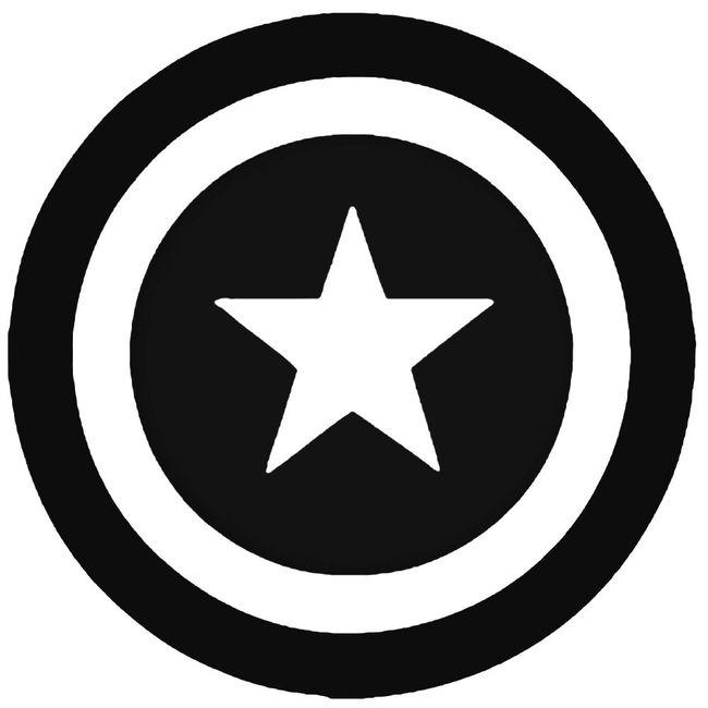 Avengers Captain America Shield Decal Sticker