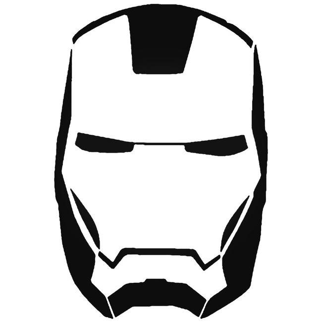 Avengers Iron Man Mask Decal Sticker