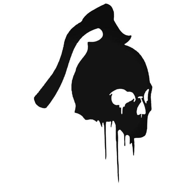 Axe Killer Skull Vinyl Decal Sticker