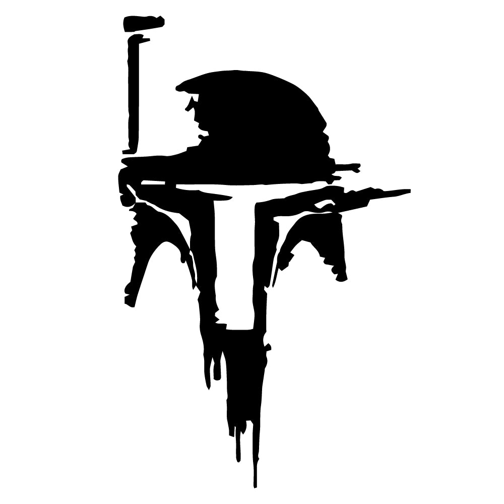 Star Wars Boba Fett Helmet v2 Decal Sticker