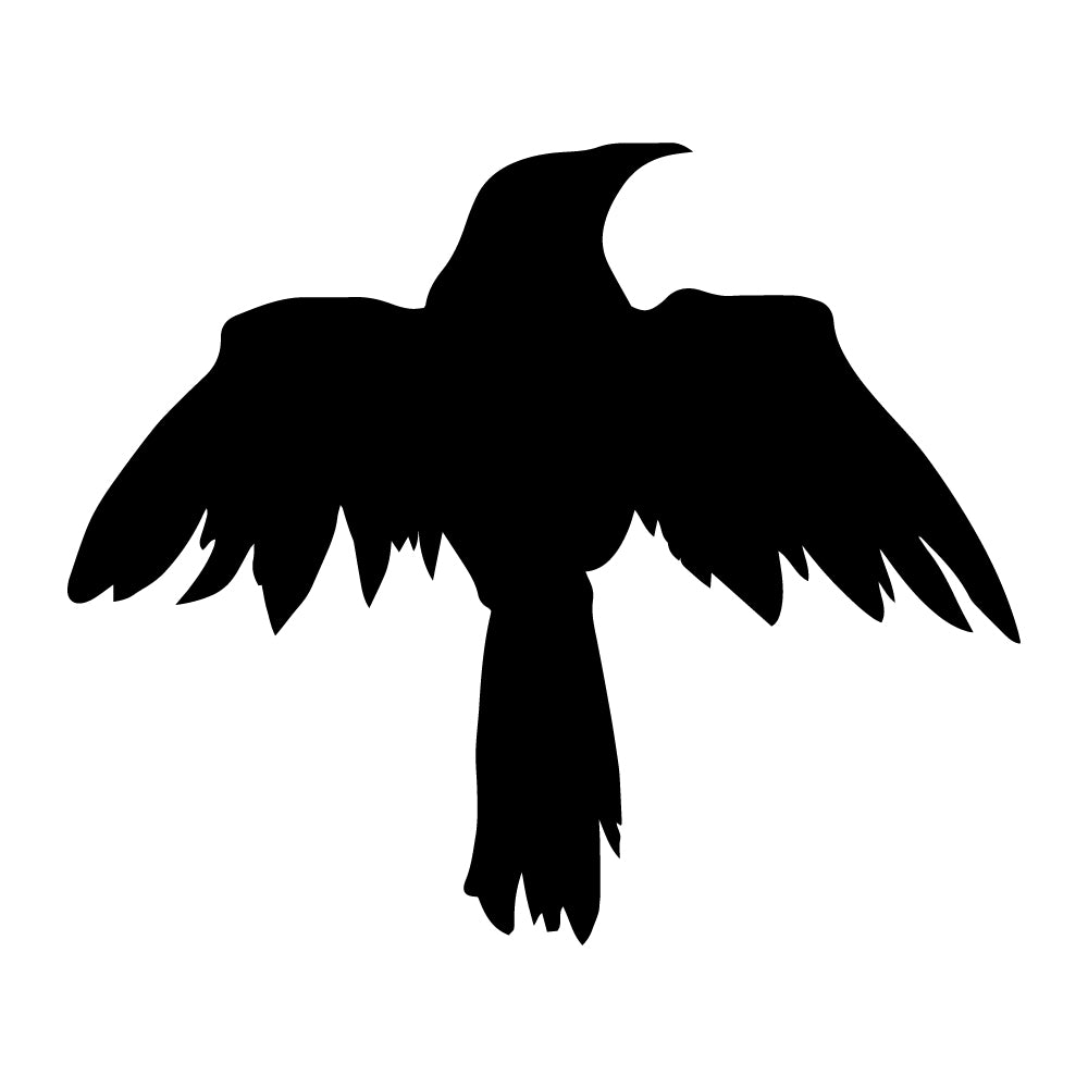 Raven Silhouette Black Bird Decal Sticker