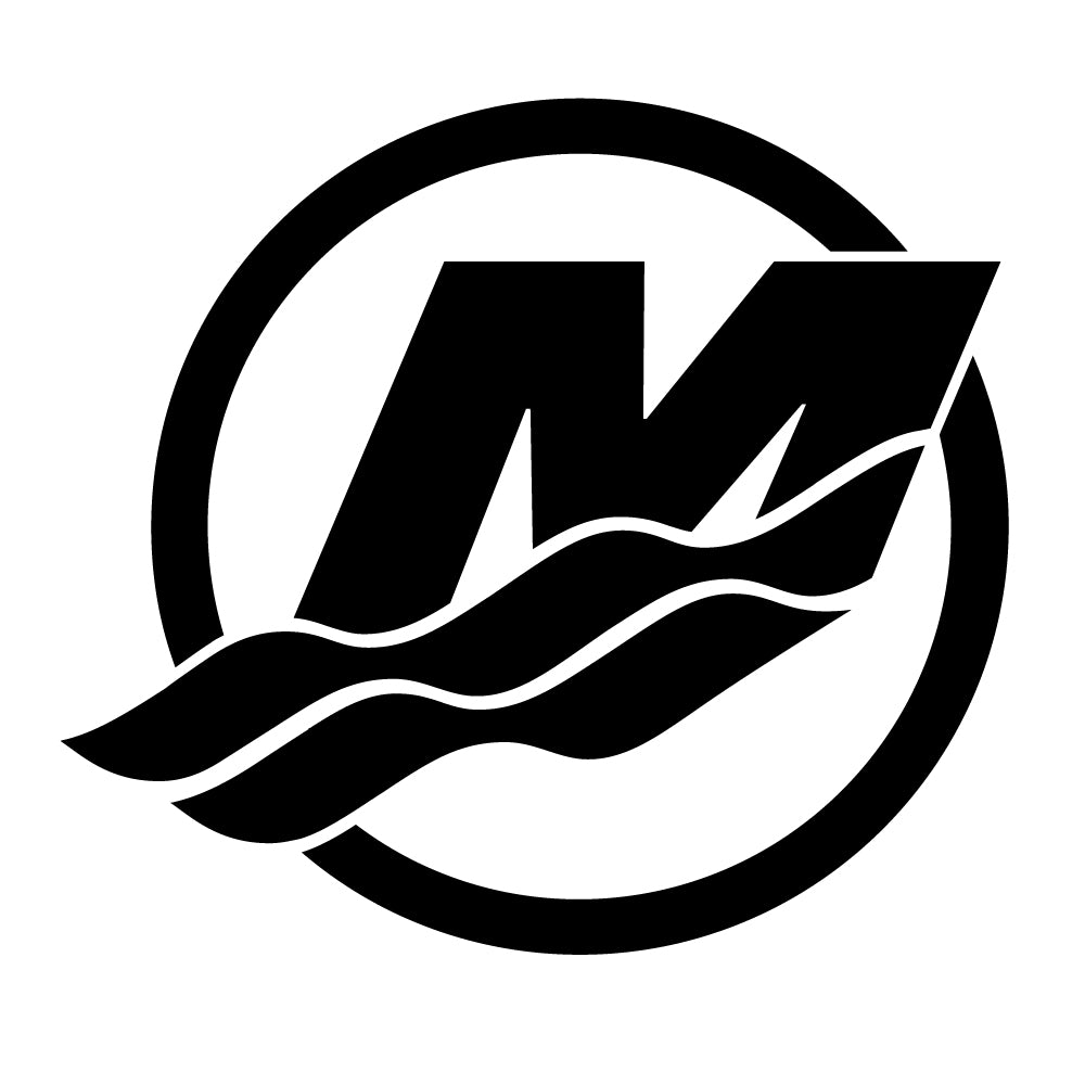 Mercury M Logo Verado Outboard Decal Sticker