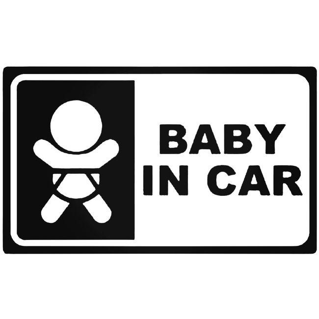 Baby In Car Jdm Decal Sticker