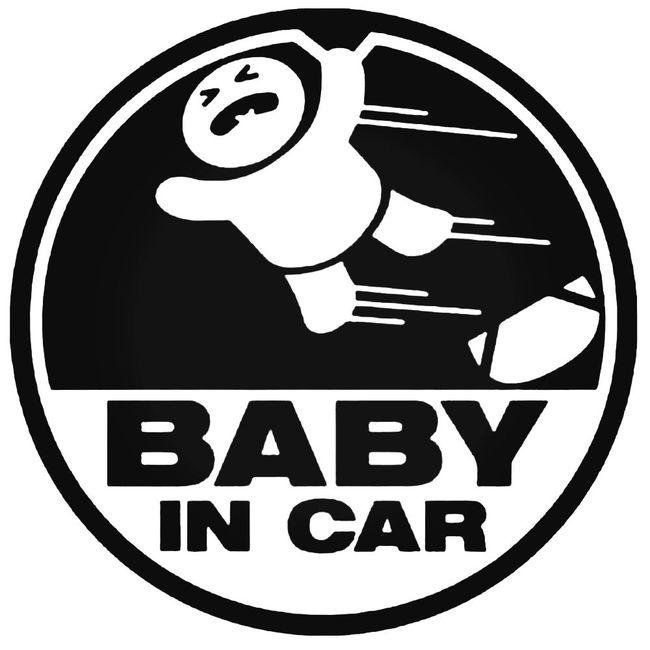 Baby In Car Jdm Japanese 2 Decal Sticker
