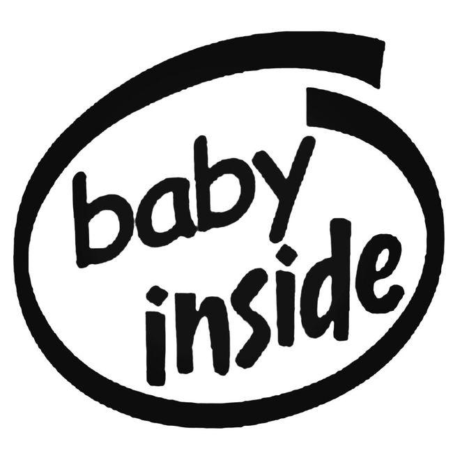 Baby Inside Decal Sticker