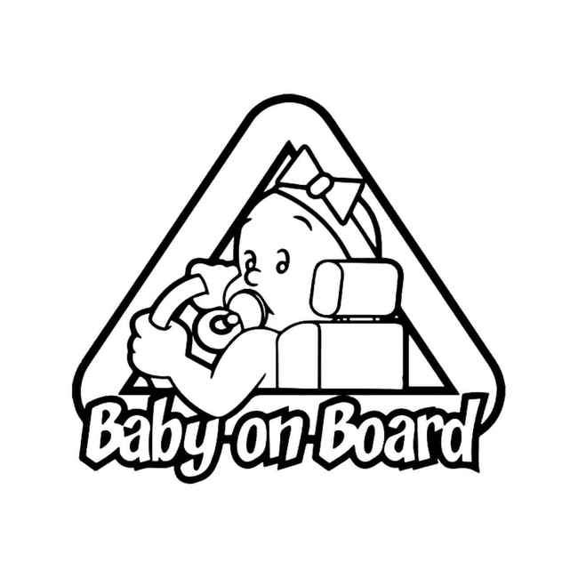 Baby On Board 3 Decal Sticker