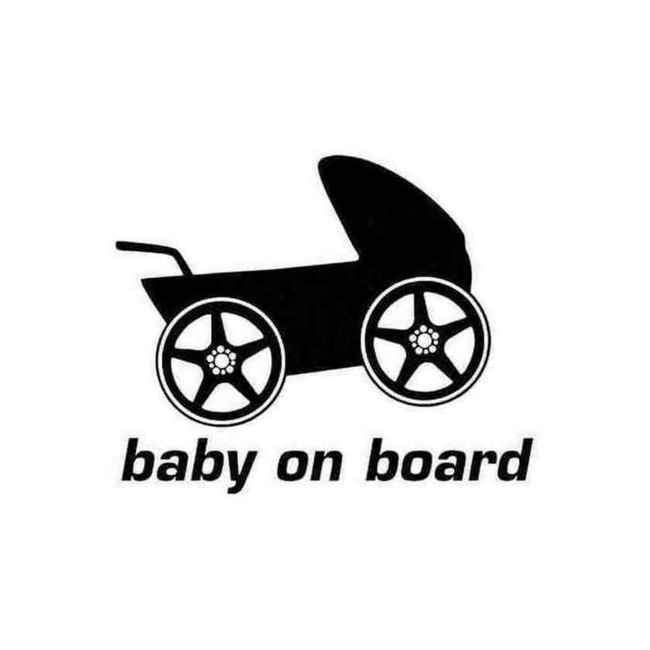 Baby On Board Racing Stroller Decal Sticker