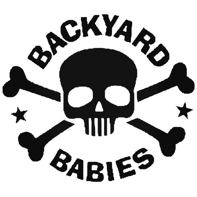 Backyard Babies Skull Decal Sticker