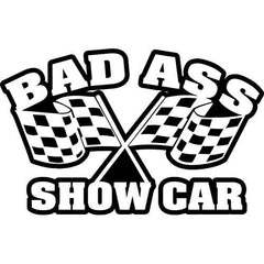 Bad Ass Show Car Logo Decal Sticker
