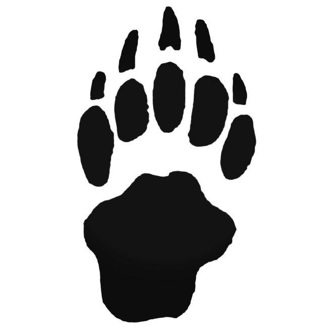 Badger Paw Print Foot Track Decal Sticker