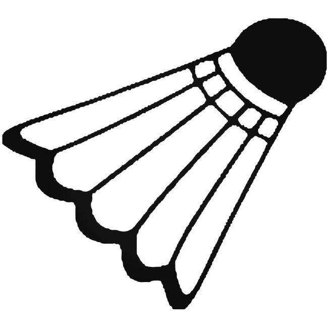 Badminton Decal Sticker