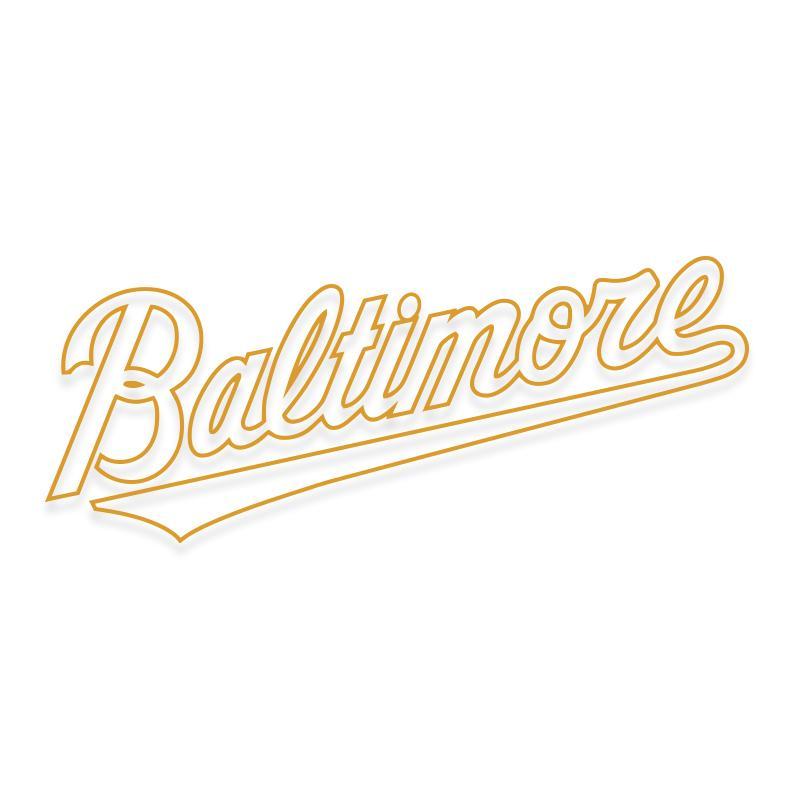 Baltimore Orioles Decal Sticker MLB Official