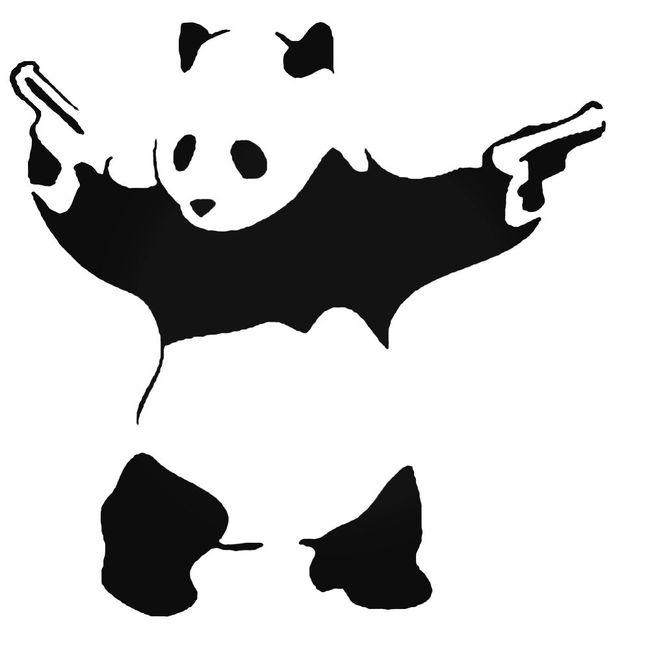 Banksy Panda Graffiti Artist Decal Sticker