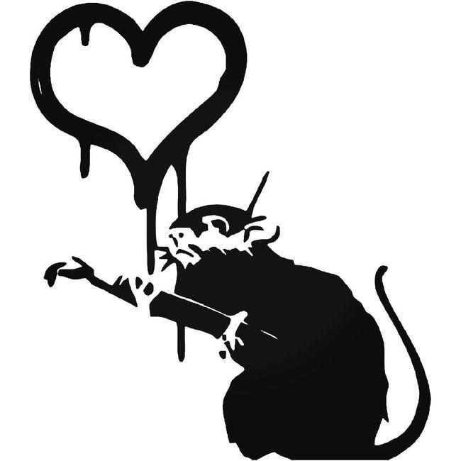 Banksys Rat Decal Sticker